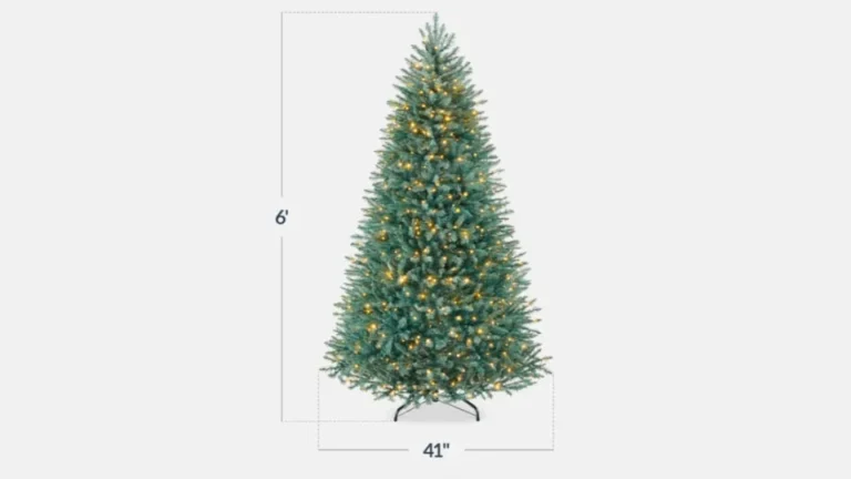 Pre-Lit White Spruce Christmas Tree with Effortless Assembly