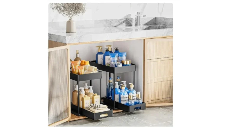 Under Sink Organizers Durable Stackable Drawer